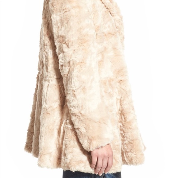 Free People Swingy Vegan Fur Jacket Coat - Picture 8 of 8
